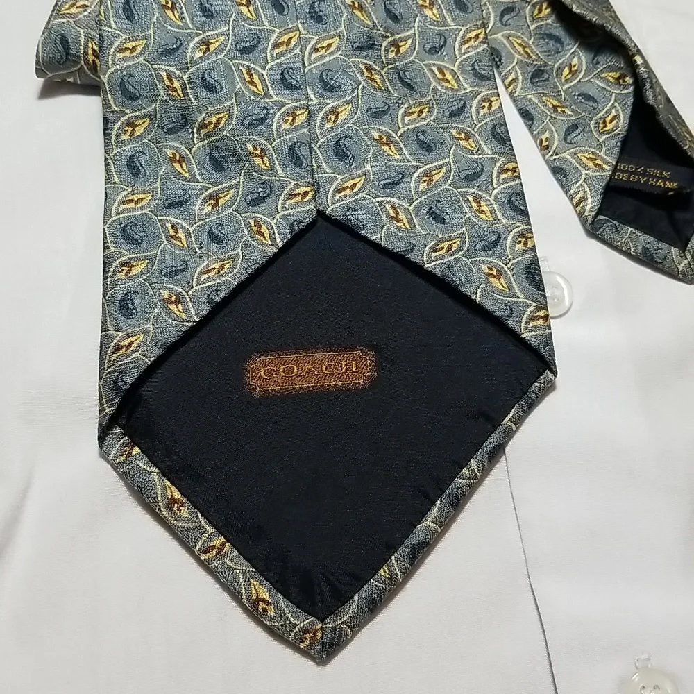 Coach 100% silk necktie